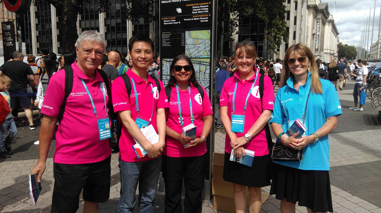 Team London Ambassadors on Exhibition Road