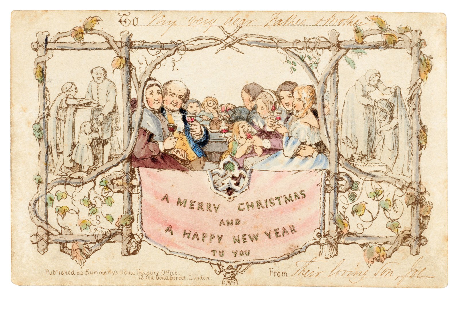 first ever christmas card