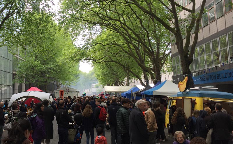 Crowds at the 2017 Imperial Festival in South Kensington
