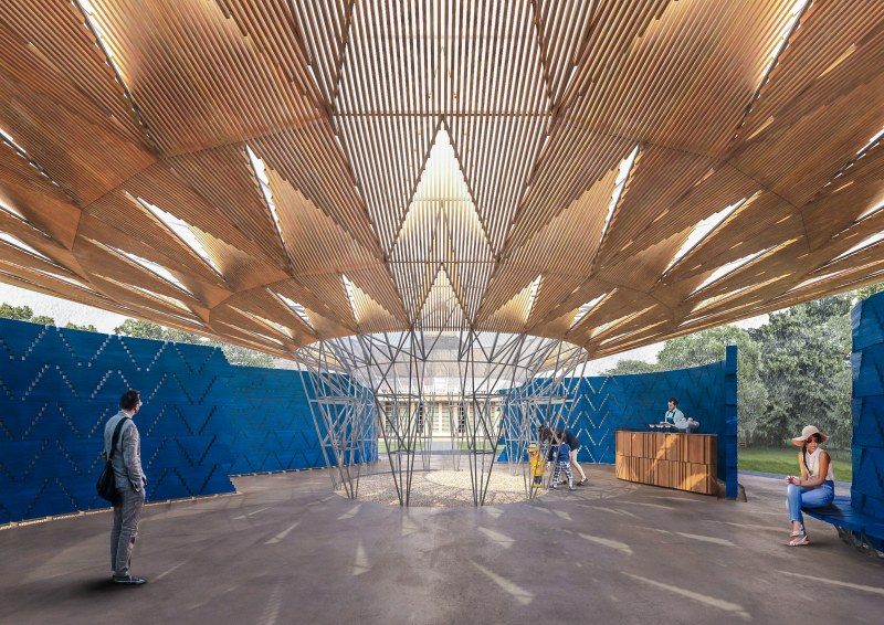 Interior of the Serpentine Pavilion 2017