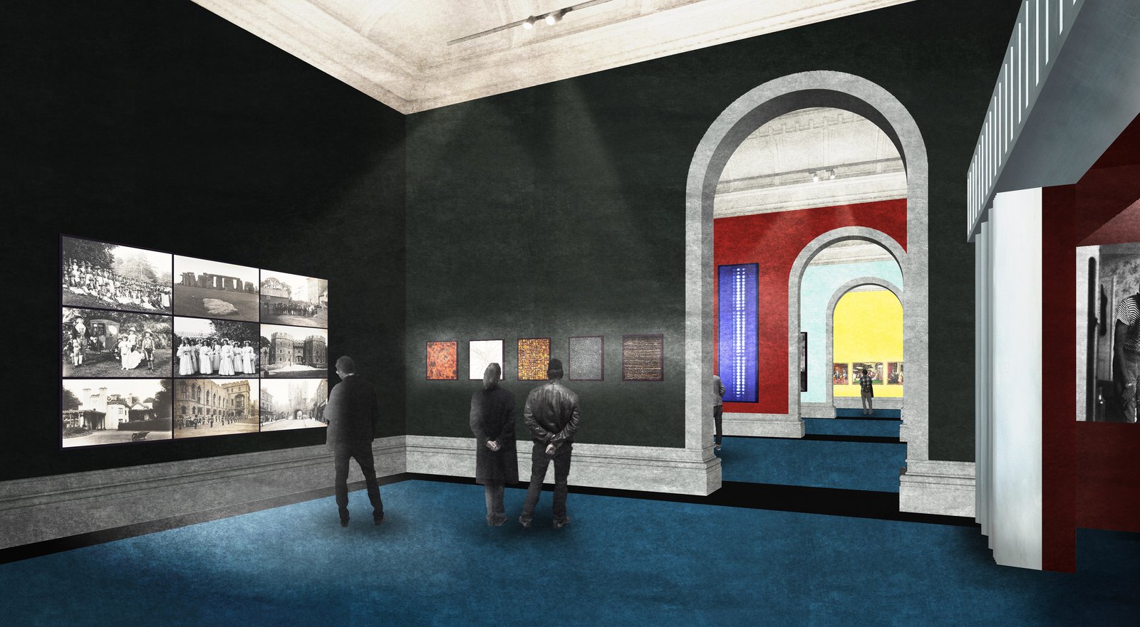 V&A Photography Centre - Render of Gallery 99 (c) David Kohn Architects